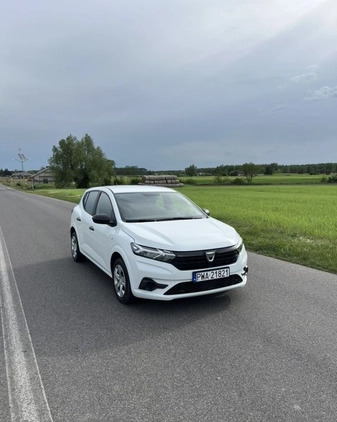 Dacia Sandero cena 42900 przebieg: 46125, rok produkcji 2021 z Wągrowiec małe 436